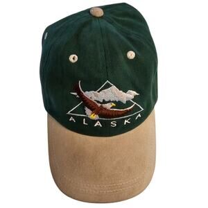 Arctic Circle Strapback Baseball Hat Cap Alaska Suede Brim Embroidered